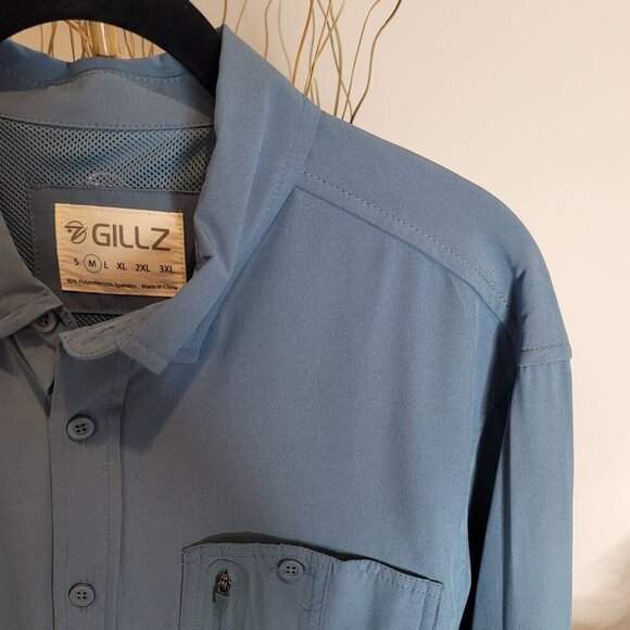 Gillz Button Up Mens Medium - Picture 3 of 8